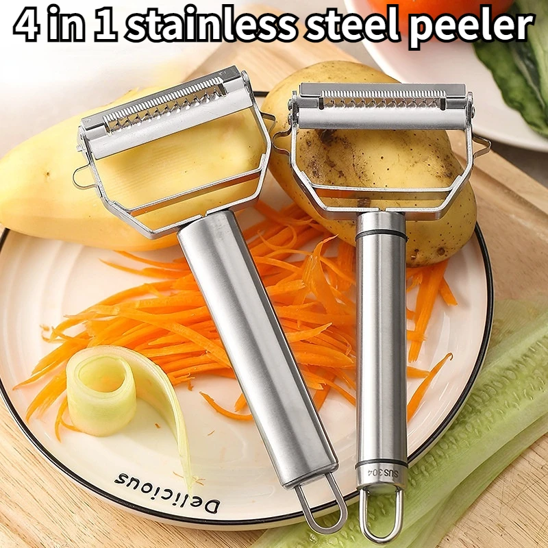 

4 в 1, ручное устройство для чистки зерен, кусочек дыни, картофеля, моркови, огурцов, домашний кухонный инструмент