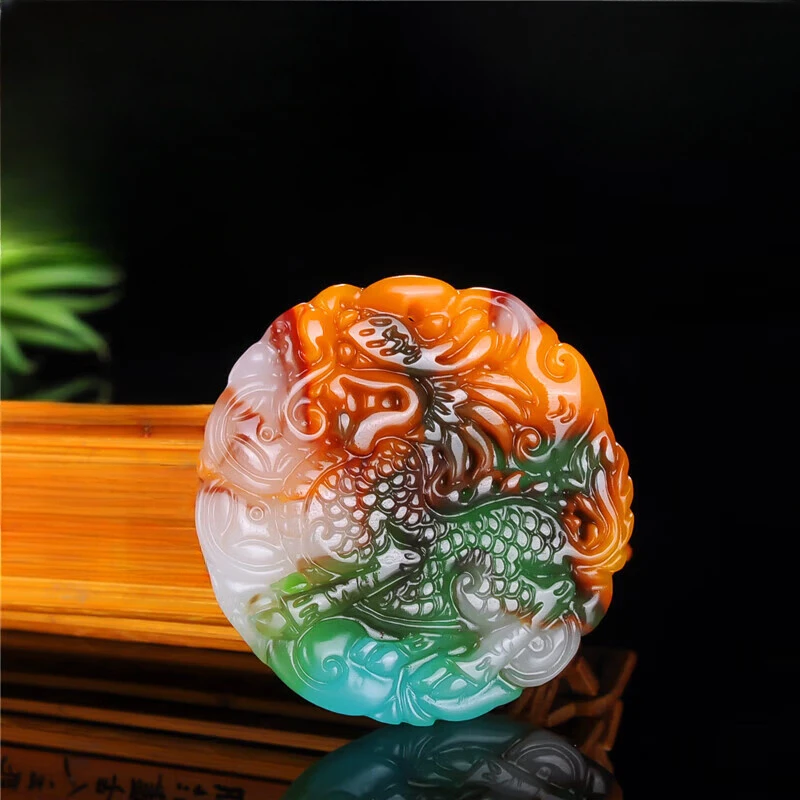 Яркая Нефритовая разноцветная подвеска Pi Xiu Мужская нефритовая