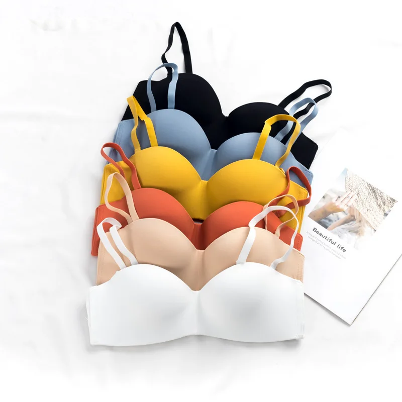 

Women Sexy Strapless Bra Invisible Push Up Bras Underwear Seamless Solid Without Straps Bralette Lingerie Bras Bra Women