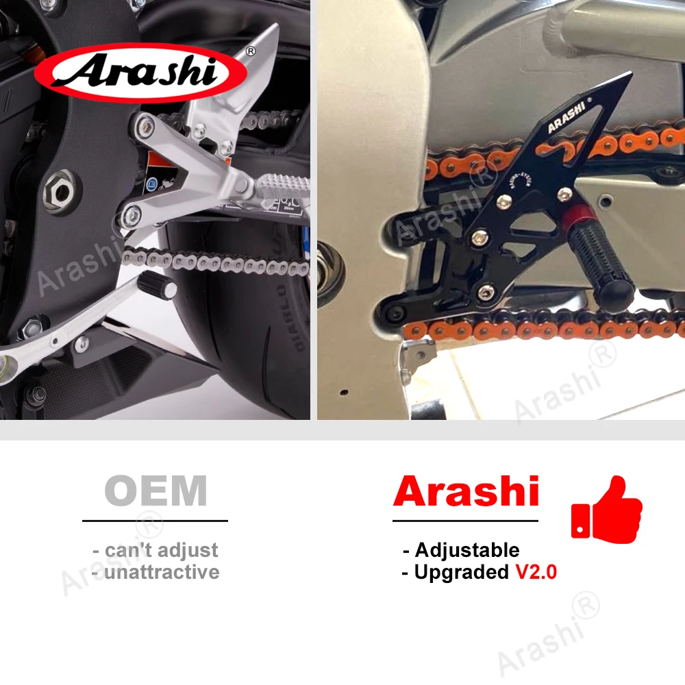 Arashi FJ09 2014-2020 CNC Регулируемая подставка для ног YAMAHA FJ 09 MT09 MT 2014 2015 2016 2017 2018 219 Pegs Footpeg |