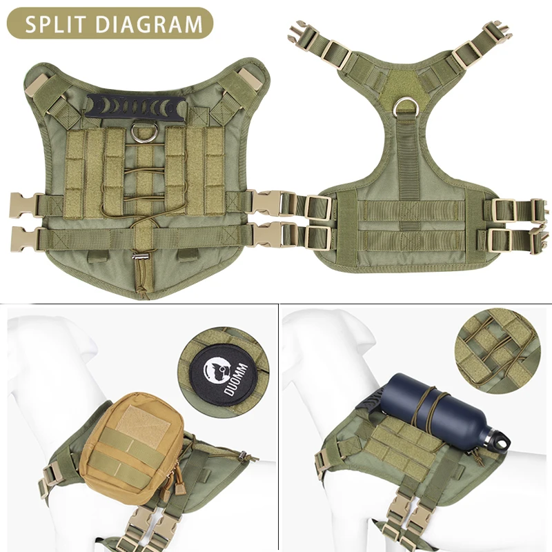 Тактическая шлейка для собак жилет тренировок больших и средних питомцев К9