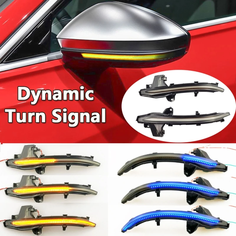 

Waterproof LED Dynamic Side Marker Sequential Flowing Water Turn Signal Light Indicator Lamp Suitable for A6 A7 A8 C8 S6