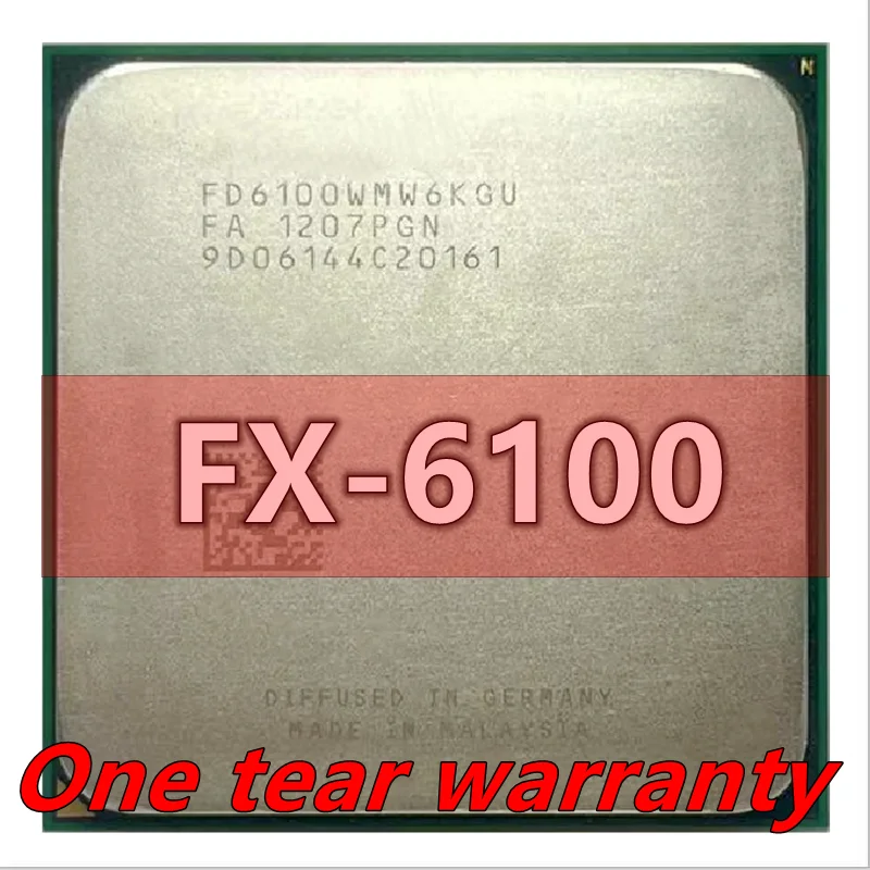 

Процессор FX 6100 3,3 ГГц шестиядерный шестипотоковый, FD6100WMW6KGU разъем AM3 +