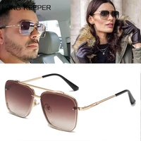 2022 vintage metal pilot sunglasses fashion women men brand design sun glasses mirror trendy square glasses gafas de sol uv400