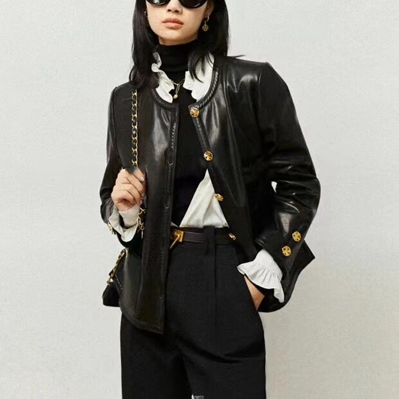 

Женские пальто из натуральной овечьей кожи, модная женская ветровка, Куртки из натуральной овечьей кожи, H421, 2022