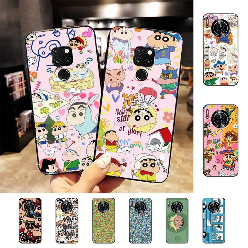 

Anime Cartoon C-Crayon Shin-chans Phone Case for Huawei Mate 20 10 9 40 30 lite pro X Nova 2 3i 7se