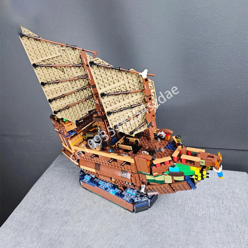 Фото 1891 шт. Moc мусорный корабль архитектурная модель строительные блоки DIY креативная сборка кирпичи детский праздничный подарок №3