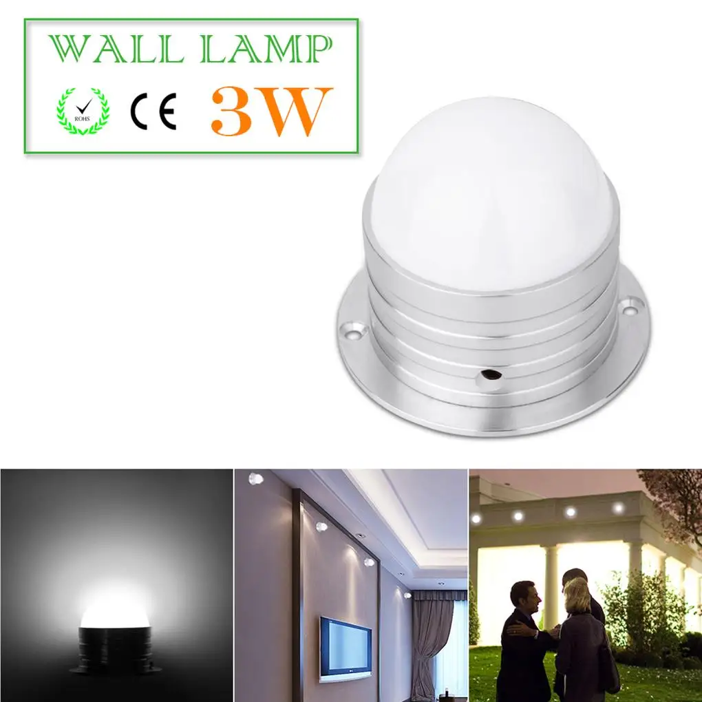 

Водонепроницаесветодиодный светодиодная настенная лампа 3 Вт, холодный белый Светодиодный ОД, бра для улицы, Плаза, двери, сада, KTV, бара, рес...