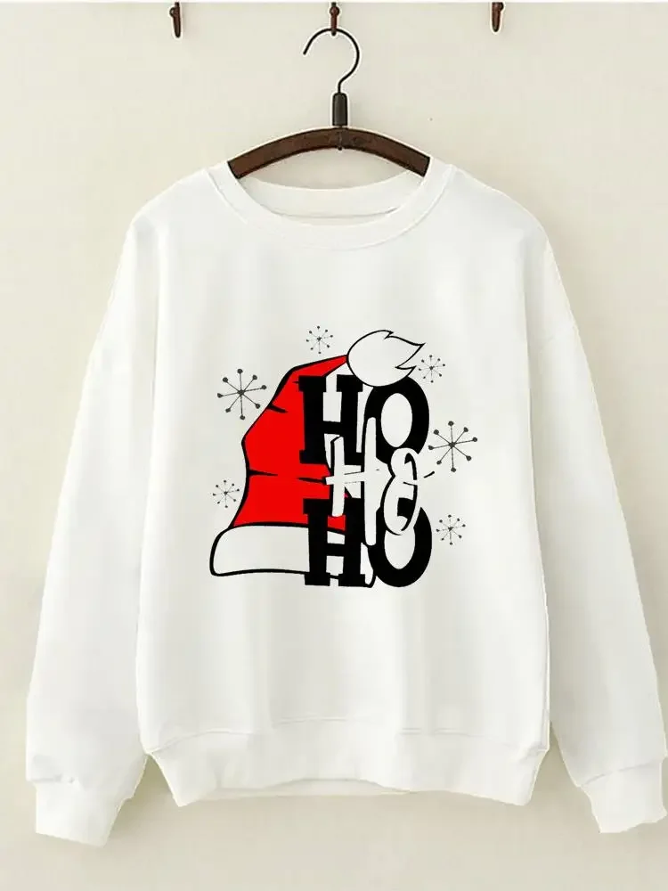 

Милый мультяшный праздник Рождество модная одежда новогодний Повседневный Графический свитшот с принтом женская одежда пуловеры