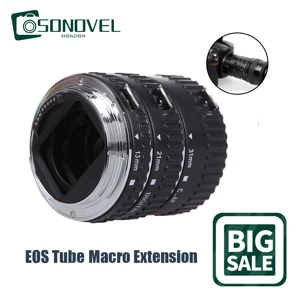 3 в 1 макро Удлинительное Кольцо-адаптер для Canon EOS EF-S 4000D 2000D 1500D 1300D 1200D 1100D 1000D 800D 750D аксессуары для DSLR