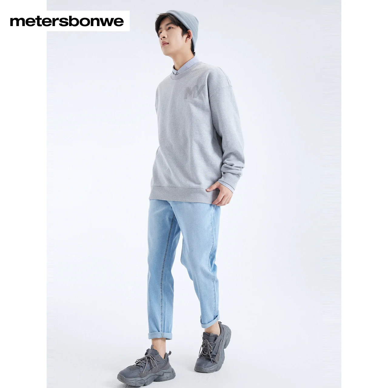 Metersbonwe Jeans Men New Spring Fall Ankle-length Pants Male Fashion Trousers Long Pant Casual Denim Brand Bottoms 100 Cotto