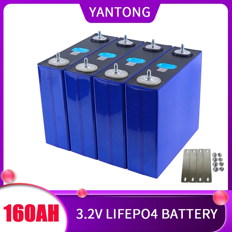 

160AH LiFePO4 Prismatic Battery 48V for Solar Energy Storage System 3.2V Rated Voltage 12V 24V Pack