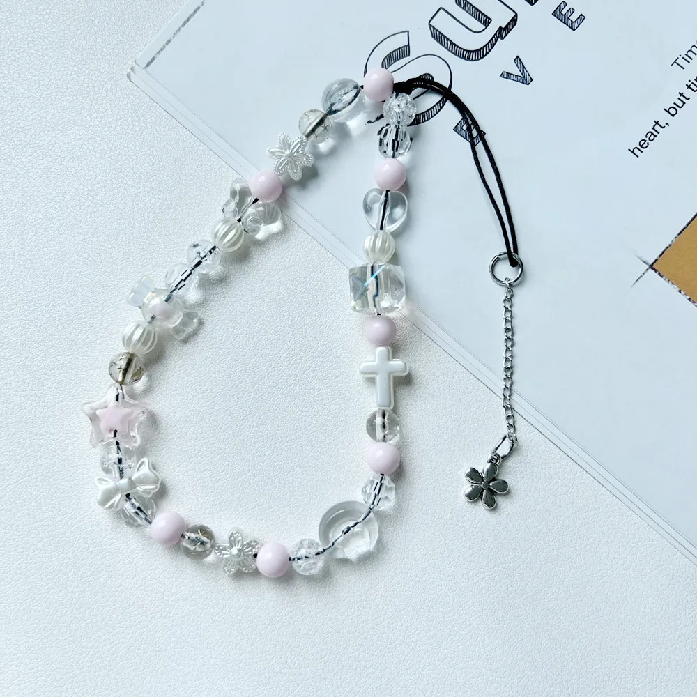 Модное украшение для телефона Y2K: Милая цепочка с любовным медвежонком -