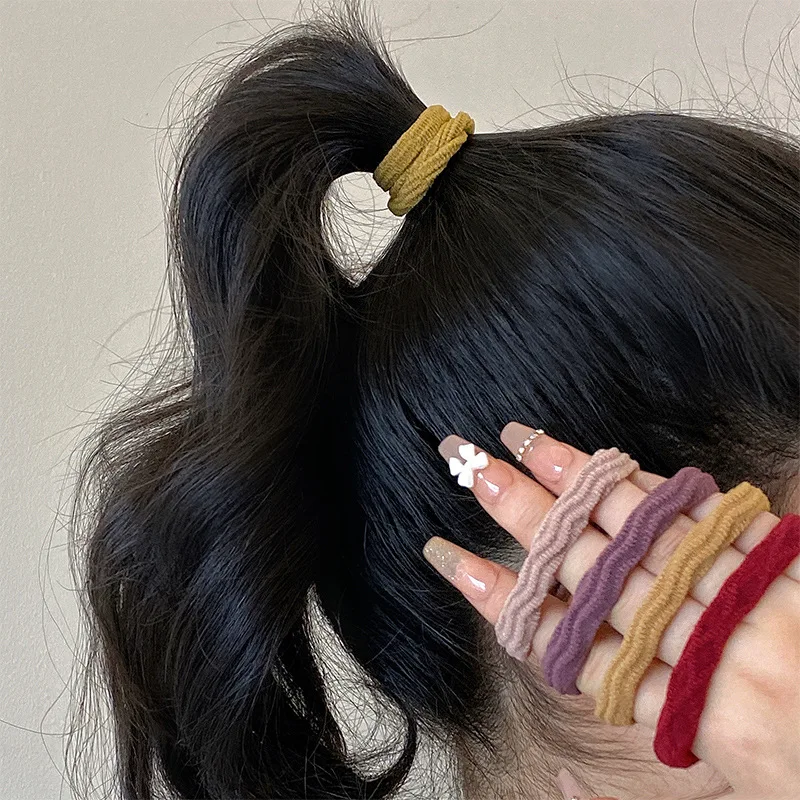 

10 шт. стильные женские резинки для волос красивые эластичные резинки для волос для девочек Элегантные Заколки для конского хвоста головные уборы аксессуары для волос