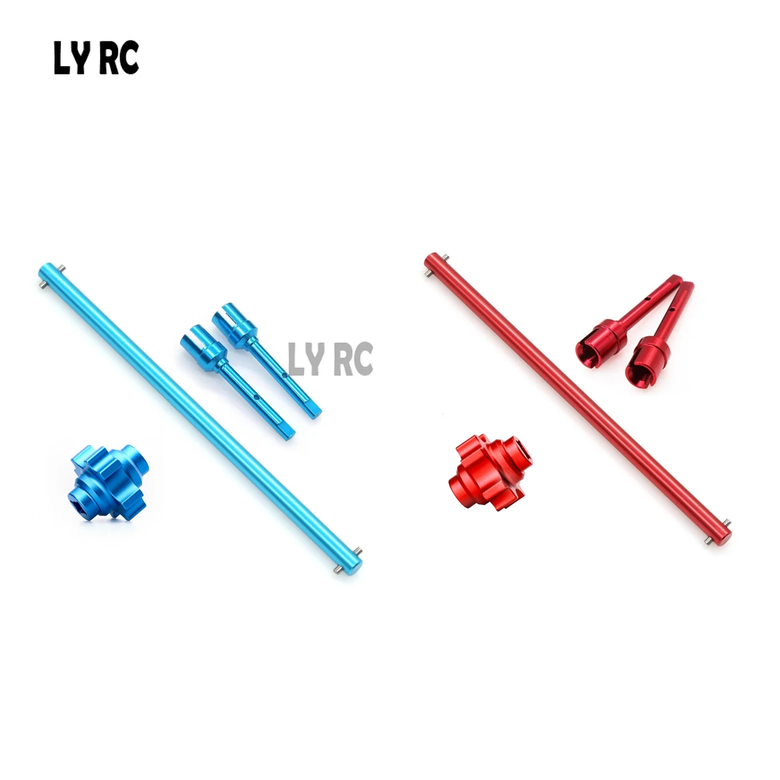 Металлический центральный приводной вал, пропеллер, соединительный дифференциальный замок, катушка для Tamiya TT02 TT02B 1/10, Радиоуправляемая машинка, 1 комплект