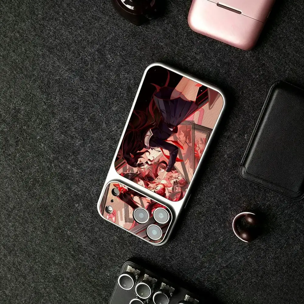 Фото Чехол для телефона Honkai Star Rail Sparkle для iPhone 17 16 15 14 13 12 11 Pro Max Plus, роскошный, с текстурой овечьей кожи Corning №1