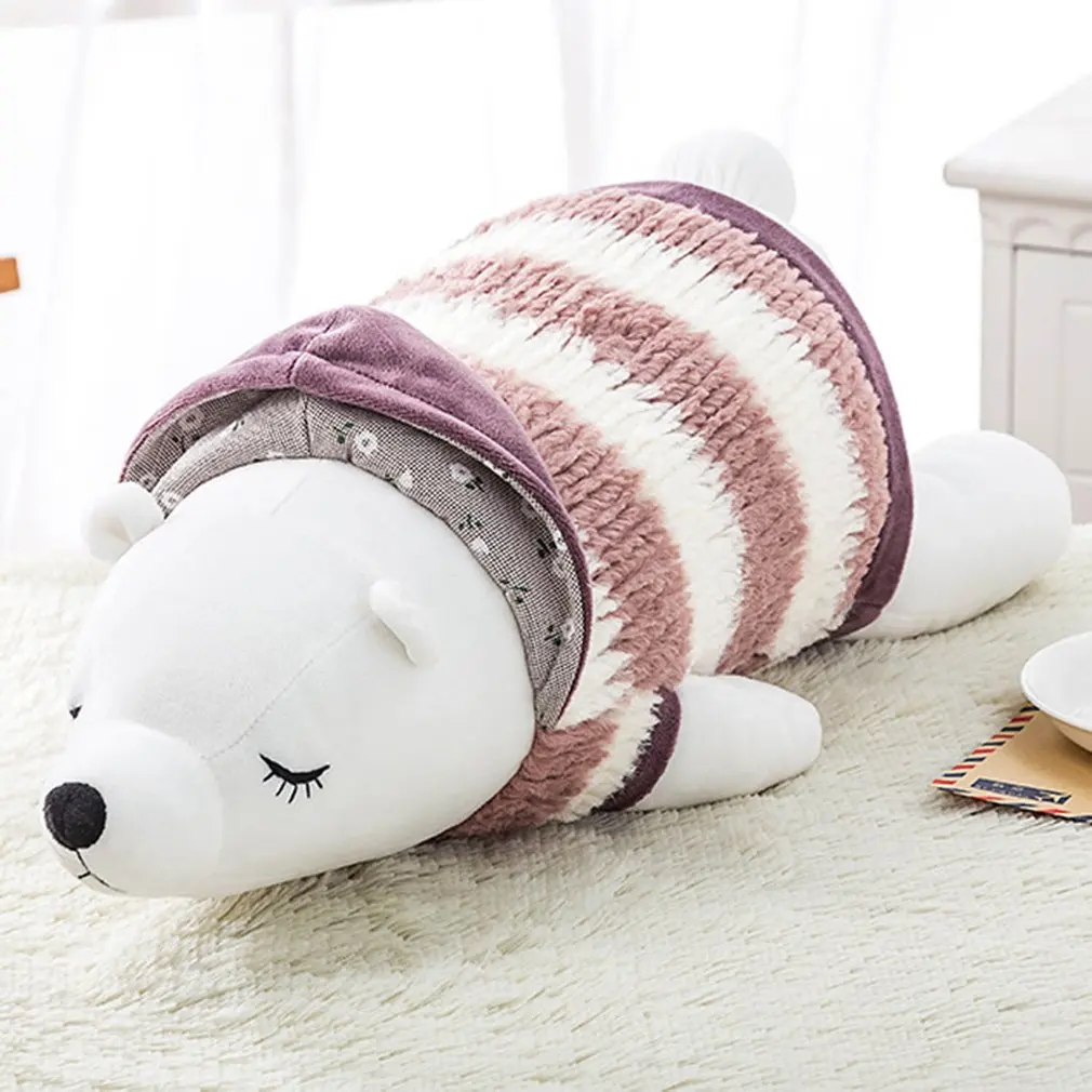 

Portable Durable Cartoon Plush Toy Pillow Polar Bear Doll Cute Dolls Pillow Lunch Break Sleeping Pillow