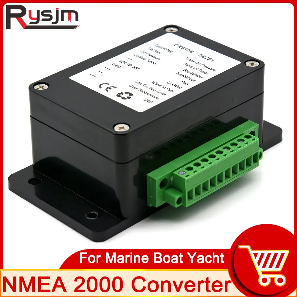 

HD NMEA 2000 конвертер коробка Конвертор до 13 датчиков сигнала к NMEA2000 интерфейс для лодки яхты водонепроницаемый 9-32V DC водонепроницаемый