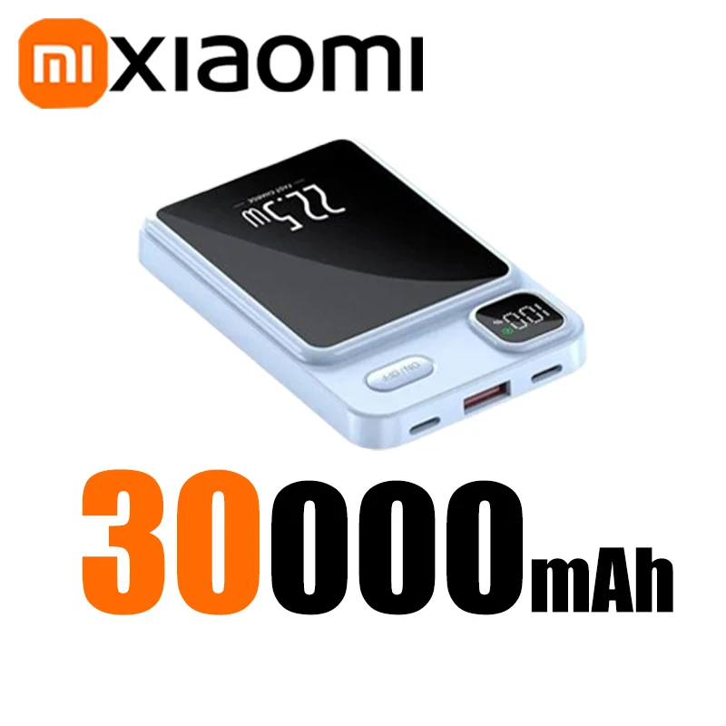 

Xiaomi 50000 мАч Магнитное беспроводное зарядное устройство Power Bank Magsafe Внешняя батарея Супер быстрая зарядка PowerBank для iPhone 15 16