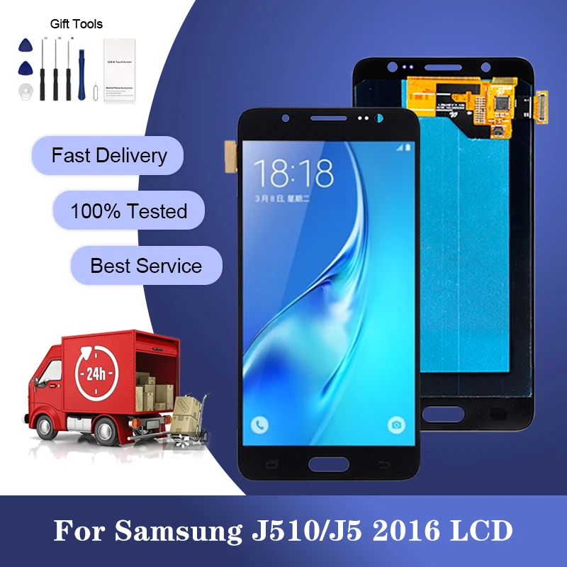 

5.2 Inch OLED J510 Display For Samsung Galaxy J5 2016 Lcd Touch Screen Digitizer J510F J510FN J510G J510M Assembly Wholesale