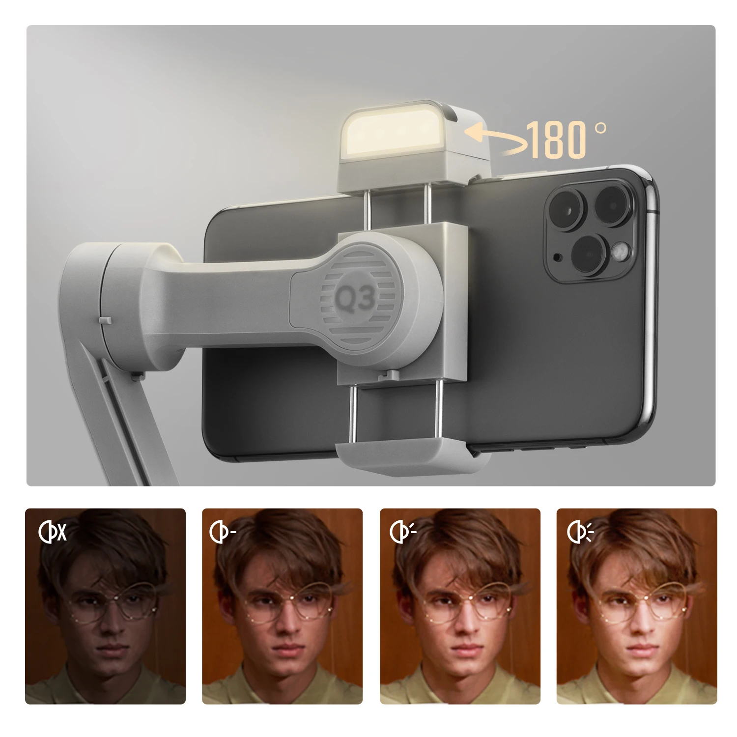 Kup Zhiyun Smooth Q4 Smartphone Stabilizator Dla IPhone 14/13 Pro Max/Xiaomi/Huawei/Samsung Xiaomi VS DJI OM 5 Stabilizator Telefonu