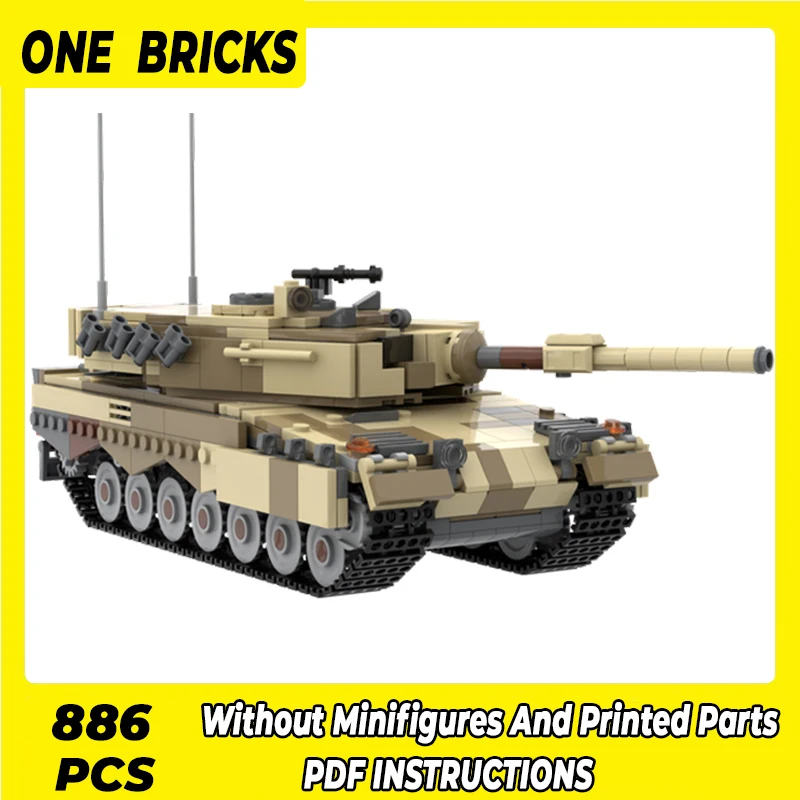 

Конструктор Moc, военная модель, немецкий основной боевой танк, технические кирпичи, сборка «сделай сам», строительные игрушки для детей, праздничный подарок