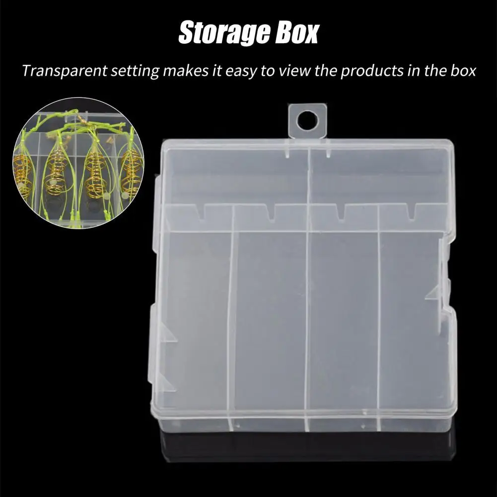

Plastic Tool Box Reusable Anti-dust Wear Resiatant Clear Fishing Accessoey Boxes for Outdoor