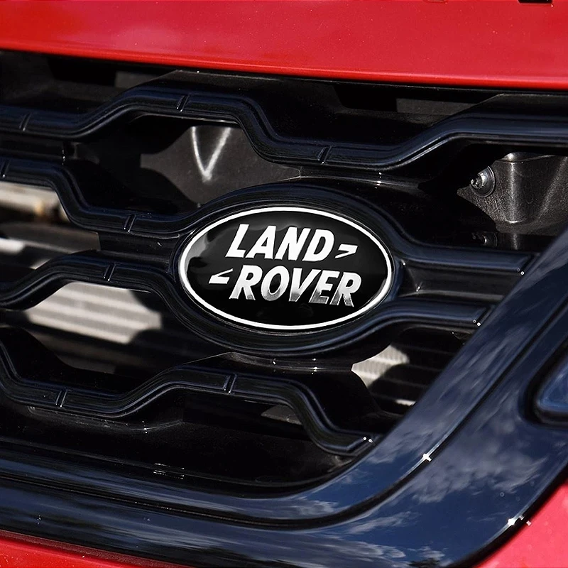 

Land Rover Aluminium Alloy Car Stickers Front Grille Badge Emblem Accessories For Range Rover Freelander Discovery OVERFINCH SVR