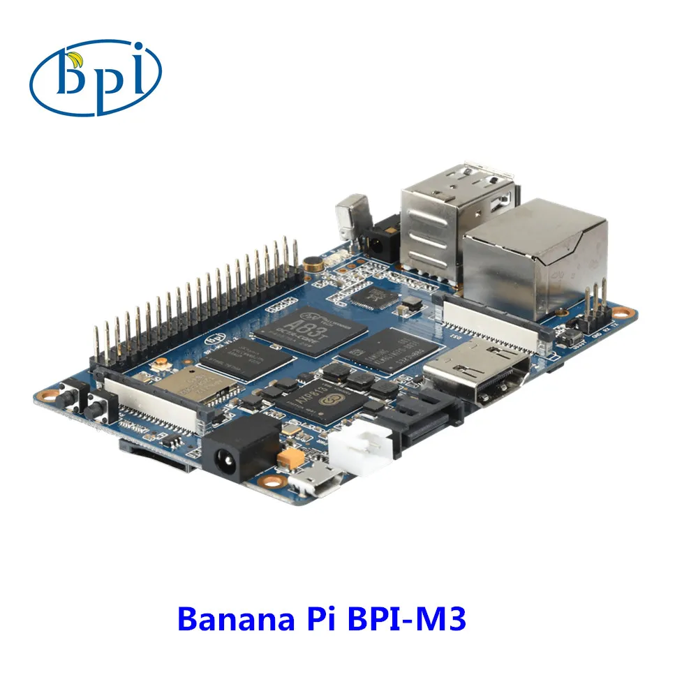 Фото Banana Pi M3 BPI M3: Мощная плата для разработки на базе Allwinner A83T с восьмиядерным процессором 1.8 ГГц и 8 ГБ памяти №2