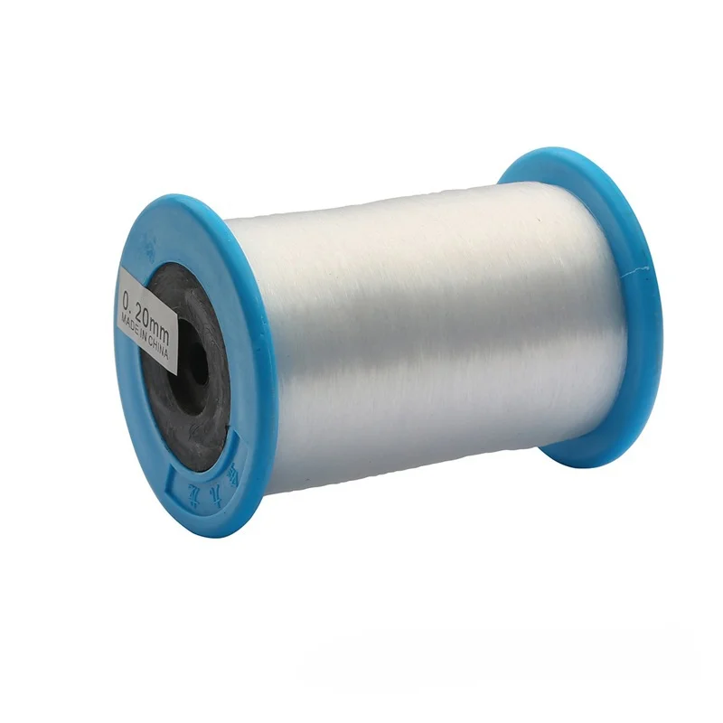 0.2-1.0mm Transparent Crystal Cord Large Roll Non Elastic Fishing Rope Handmade DIY Beaded Ring Jewelry Accessories