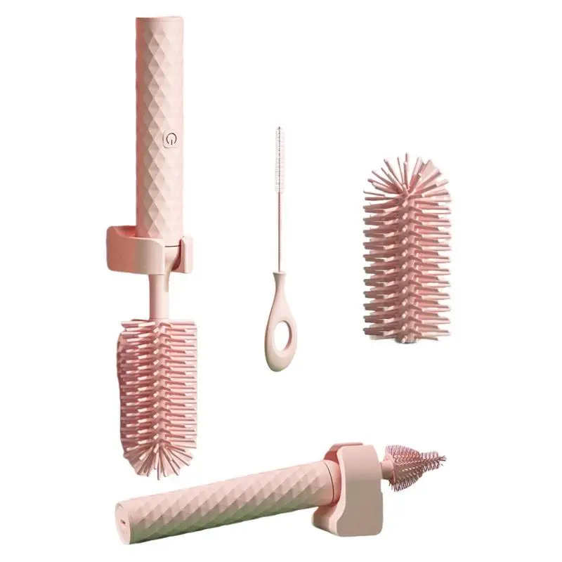 

Nipple Brushes For Baby Bottles 360 Rotating Cleaning Brush With USB Charging Home Cleaning Supplies For Ordinary Water Cup