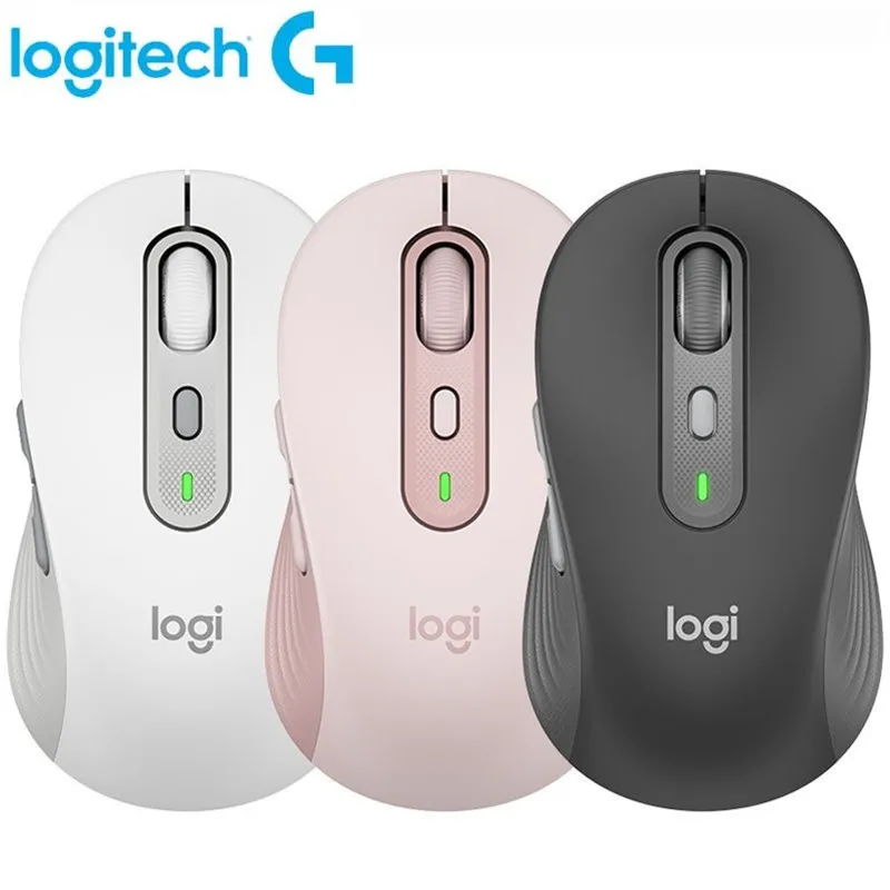 Фото Беспроводная мышь Logitech SIGNATURE PLUS M750, 2,4 ГГц, беспроводные USB-мыши для офиса и дома, мышь для ноутбука ПК (без батарей) №1