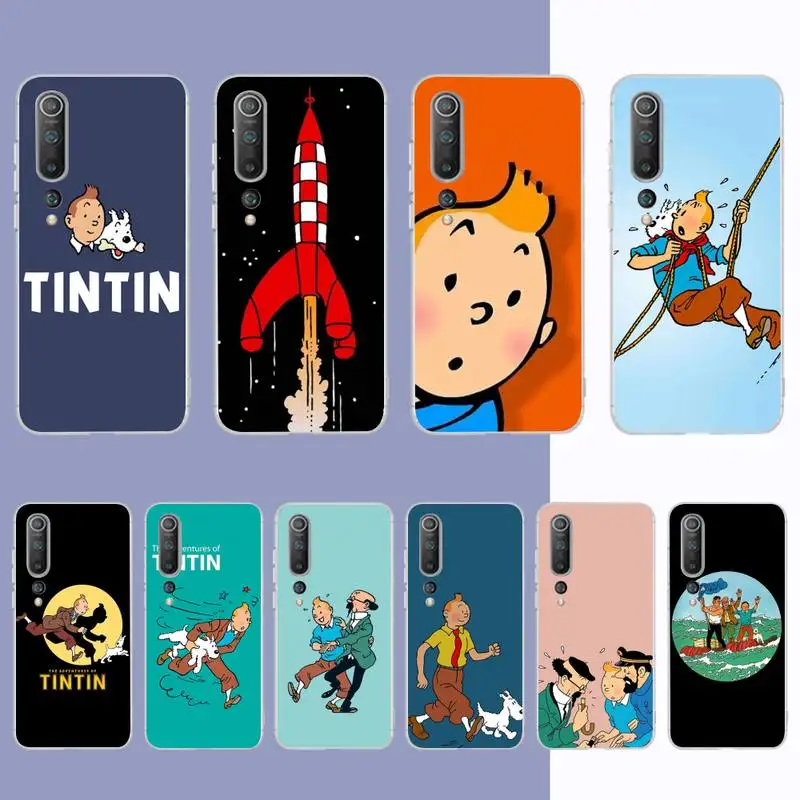 

MaiYaCa The Adventures of Tintin Phone Case for Samsung S21 A10 for Redmi Note 7 9 for Huawei P30Pro Honor 8X 10i cover
