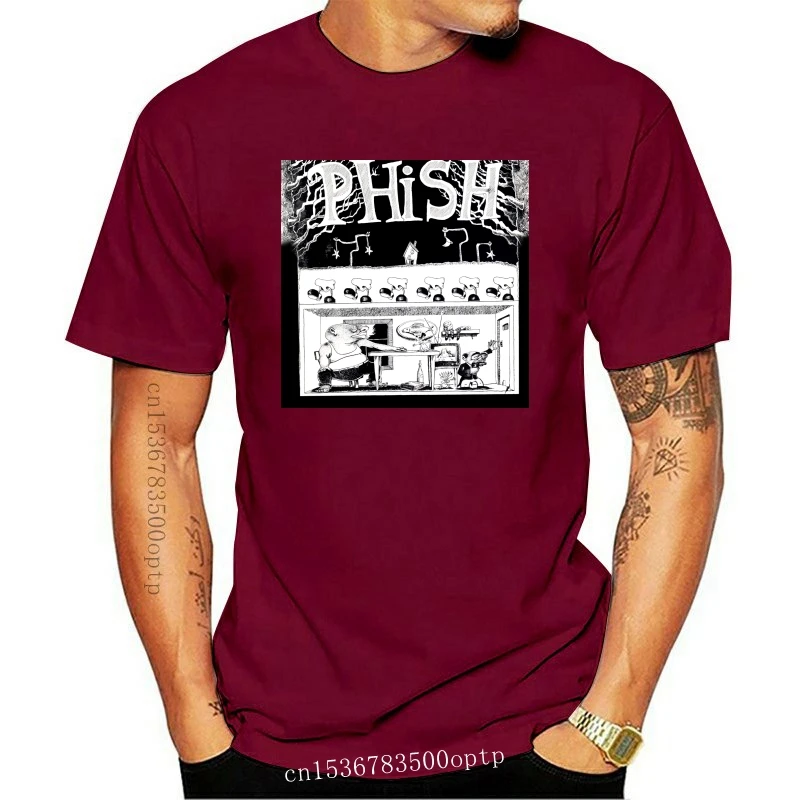 

Camiseta con Logo de la banda de música Phish Rock para hombre, de talla S-2Xl camiseta negra, camiseta de Hip-Hop