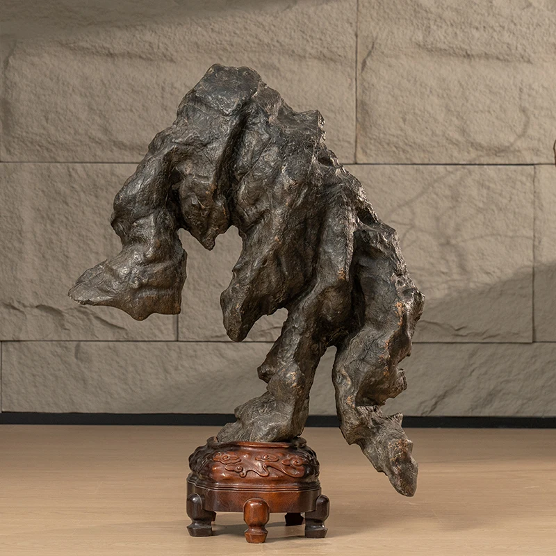 Каменные камни Lingbi в багажнике для смотровых поделок, античный редкий камень, коллекция натуральных камней для учебы, украшения из камня