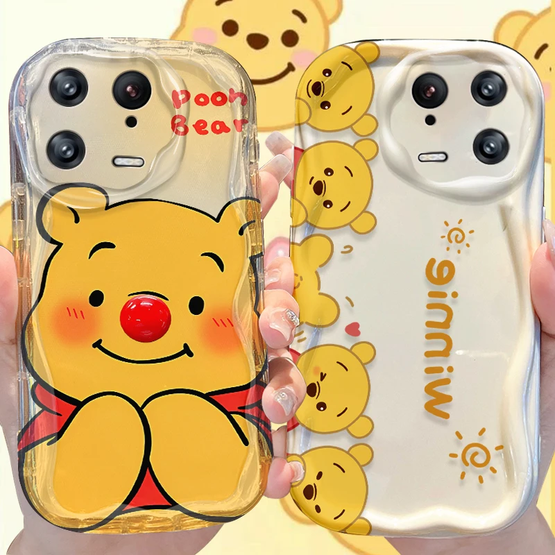 Чехол Disney Pooh Bear Mickey Wave для Xiaomi Mi 14 13 12 Pro 11 Lite 11i 5G POCO X6 X5 X4 X3 NFC GT F6 F5 F4 F3 M4 M3 Back Cover