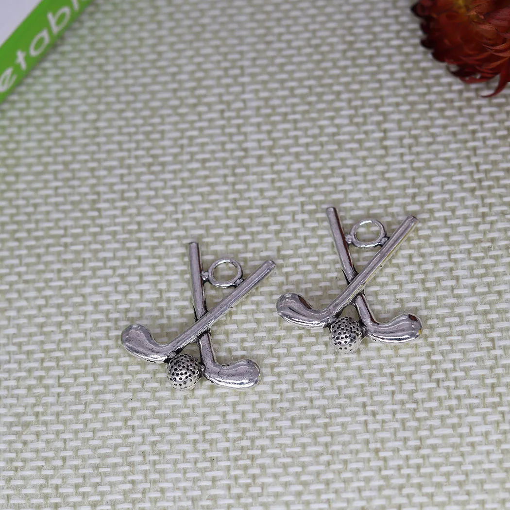 Clubs Charms Sports Enthusiast Pendants Jewelry Making Diy Handmade Accessories For Bracelet Necklace 25x22m