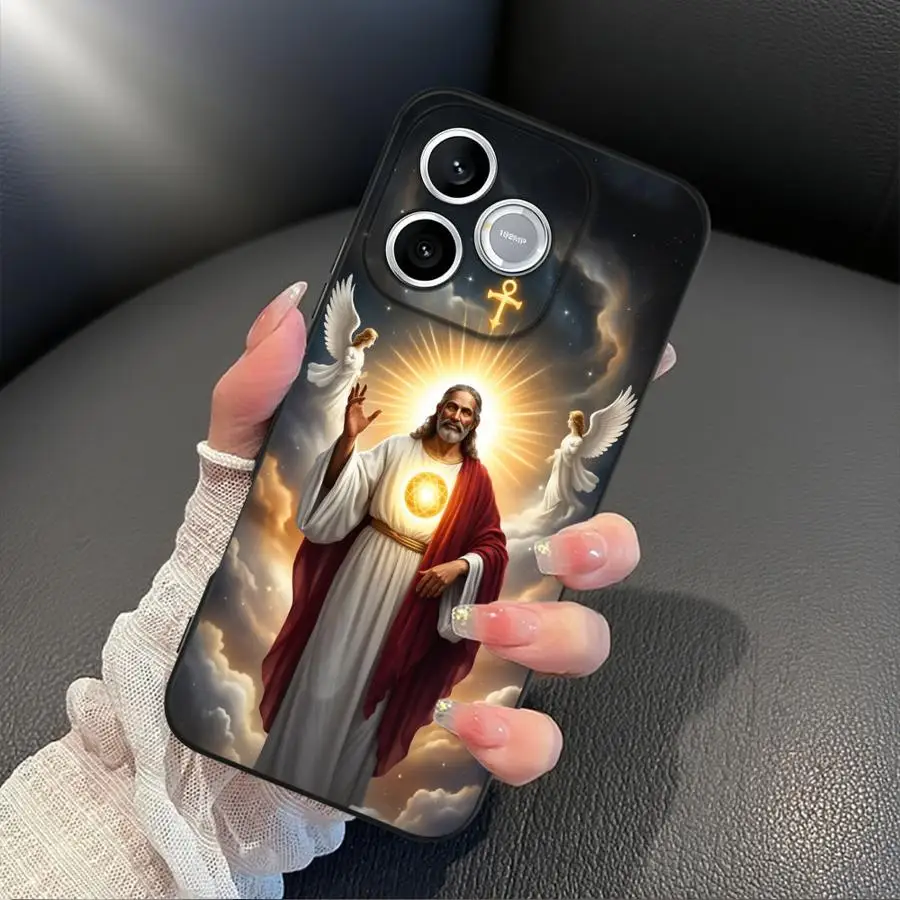 Фото Чехол для Honor 200 400 Lite X7 70 Magic5Lite X8 X6 8X X9a X5b 90, чехол для телефона с мультяшным рисунком Иисуса №3