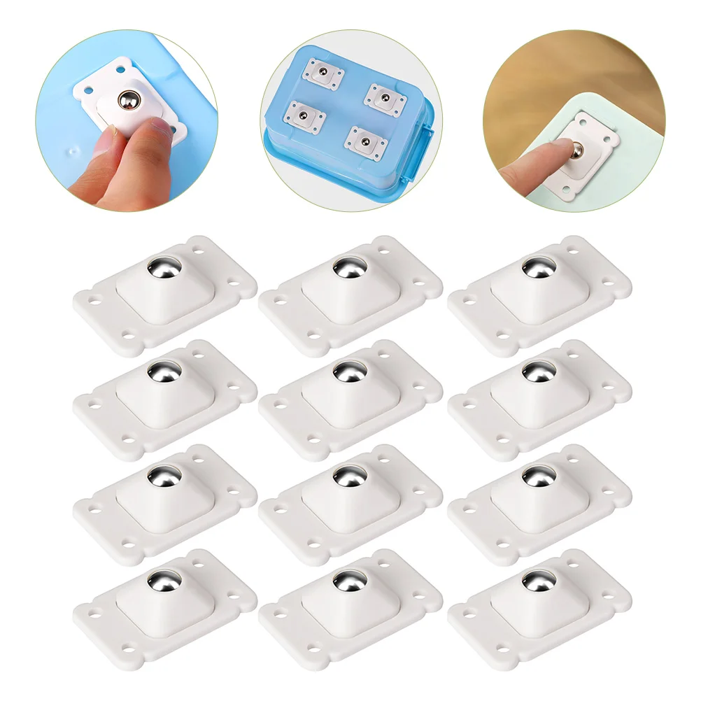 

Caster Wheels Box Storage Pulleyadhesive Wheel Sticky Can Trash Cartshopping Casters Swivel Paste Bottom Furniture Boxes Self