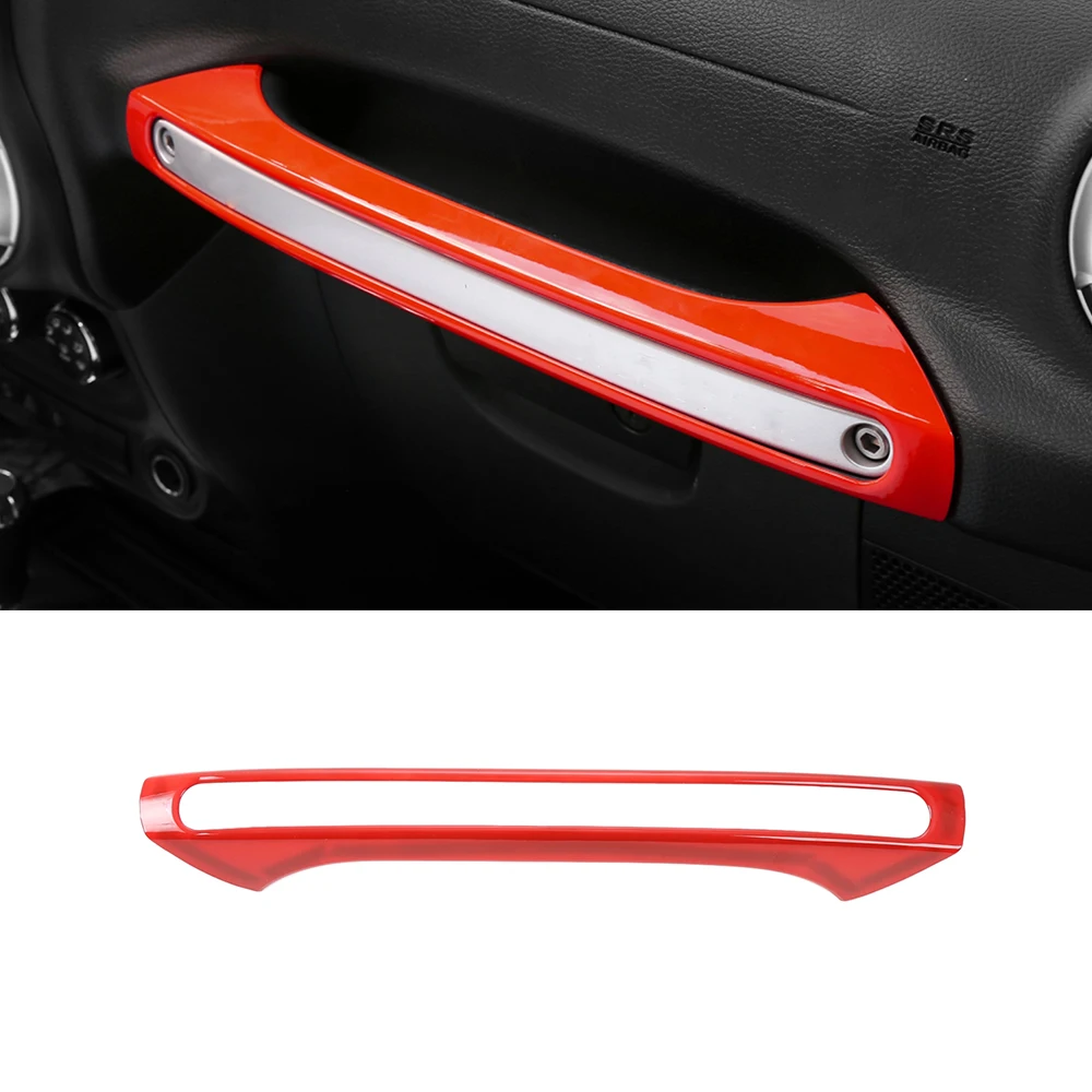 

Car Door Copilot Handle Decoration Cover Stickers for Jeep Wrangler JK 2011 2012 2013 2014 2015 2016 2017 Interior Accessories