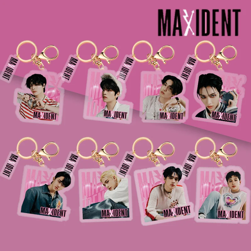 

Stray Kids new album MAXIDENT acrylic keychain pendant Backpack decorative accessories Birthday gift HYUNJIN FELIX collectibles