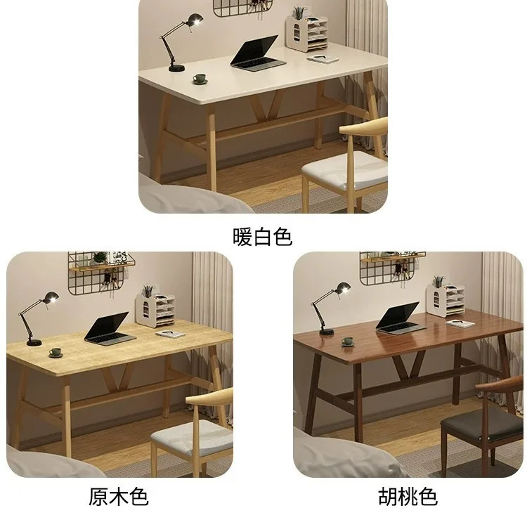 Настольный учебный стол с ящиками и круглой тумбочкой