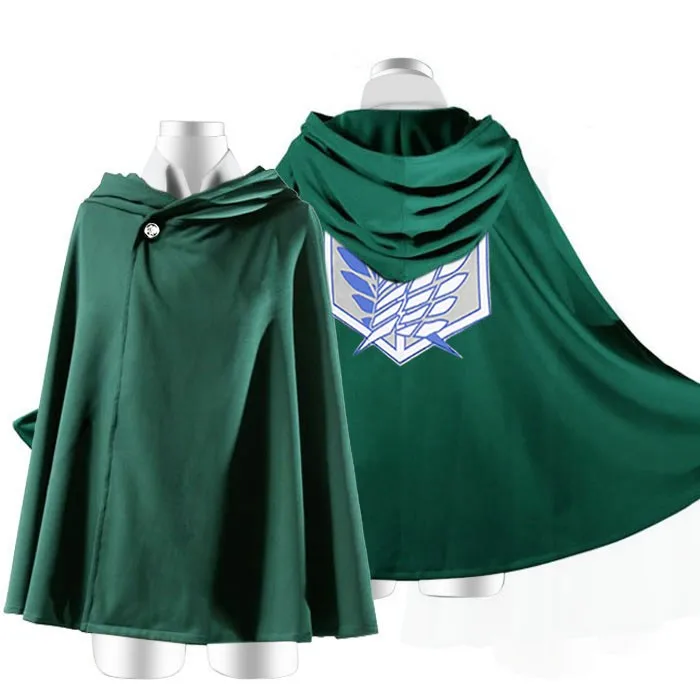 

Anime Shingeki no Kyojin Cloak Cape clothes cosplay on S Turn Down Collar Elegant Button Shirts