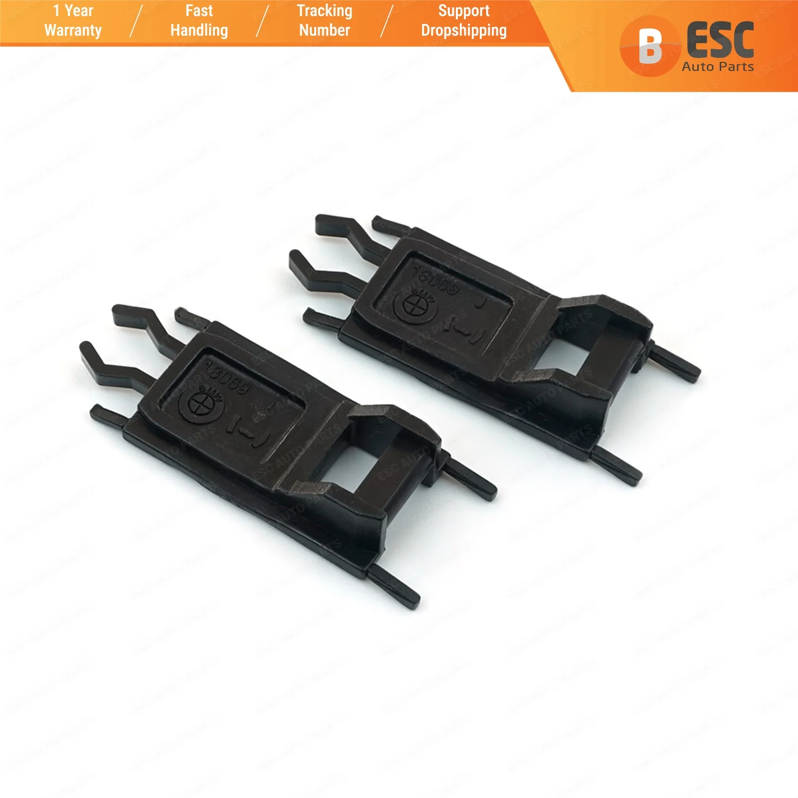 ESC автозапчасти ESR10 2 штуки Sunroof Slider Rail Ремонт пластиковых клипсы для BMW E36 E39 E53 E46 3 5 7
