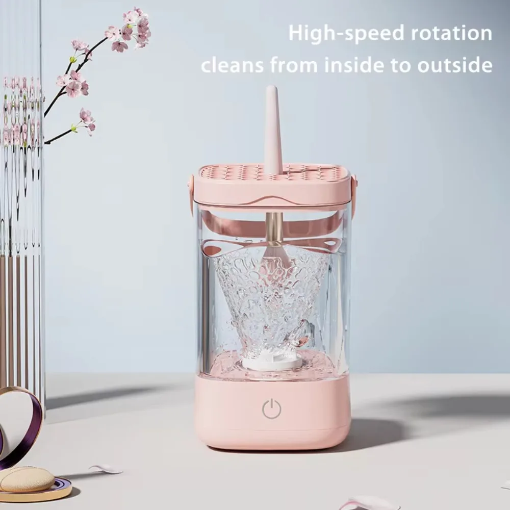 Автоматический электрический очиститель кистей для макияжа 3 в 1 5 В сушилка