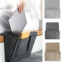2022felt bedside storage organizer anti slip bedside bag bed sofa side pouch hanging couch storage bed holder pockets for sofa