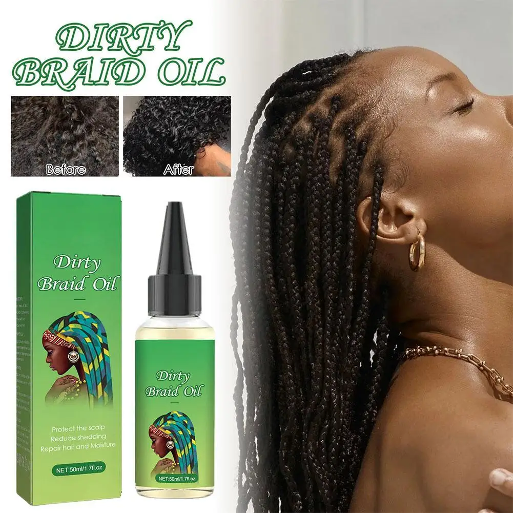 

50ml Chebe Hair Booster,Dirty Braid Oil 2023 Moisturizing Hair Styling Strengthener Oil Prevention Hair Loss Braid Styling Gel