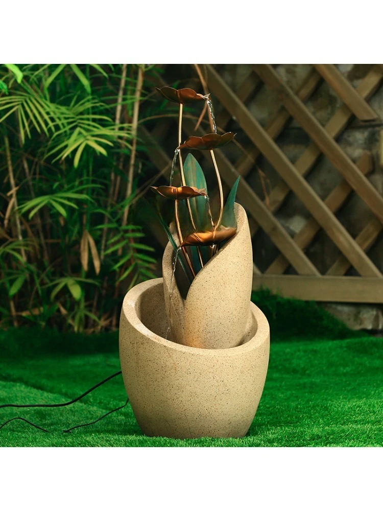 Декоративный фонтан двор циркуляция наружный вход дом гостиница сад напольные