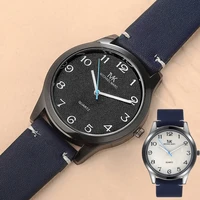 mens watches fashion watch luxury clock black leather blue needle quartz watch men digital wristwatches gift lover watches sale