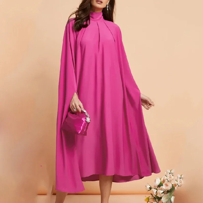 Beautyblue Хэллоуин платья миди с рукавами летучая мышь вечерние халаты элегантные